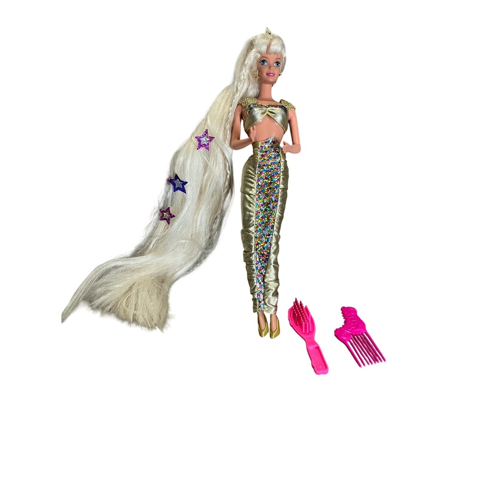 Mattel Barbie Jewel Hair Mermaid Doll Ultra Long Hair Tiara 1993